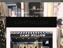 Tablet Screenshot of campwillow.com